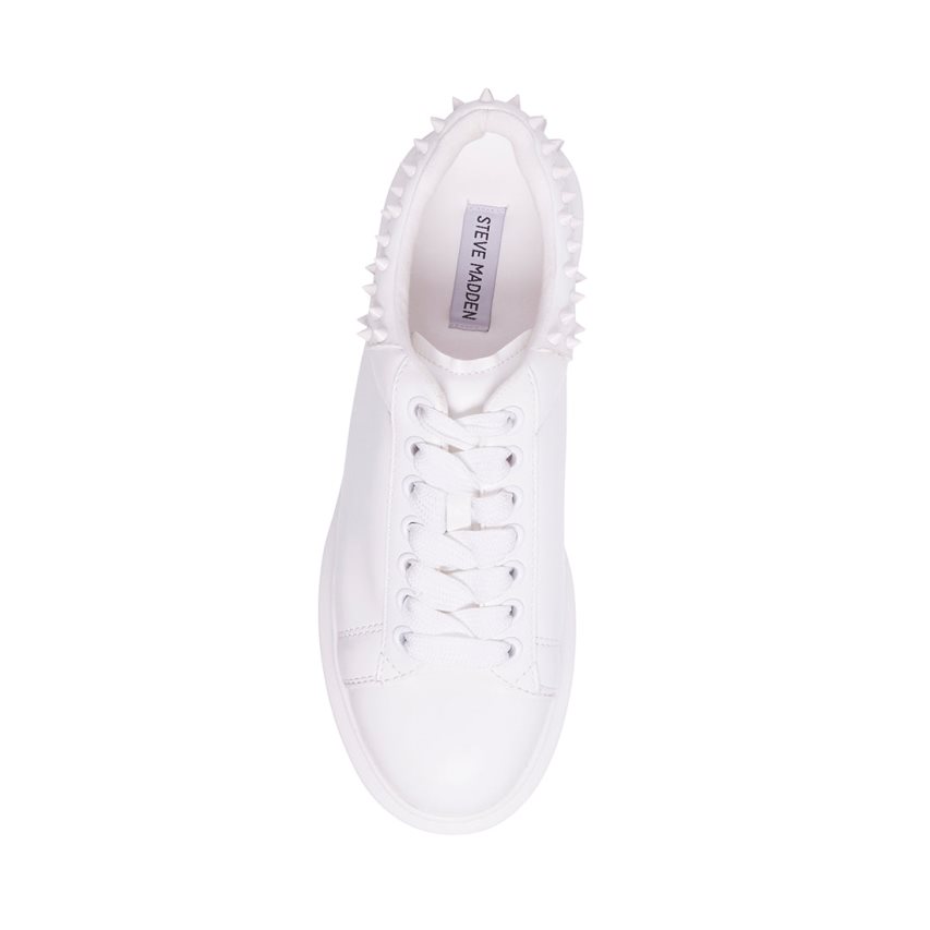 White Steve Madden Frosting Men's Sneakers | PH 5786ZPV